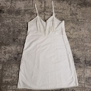 Vintage CAROL BRENT Lace & Linen White Lingerie